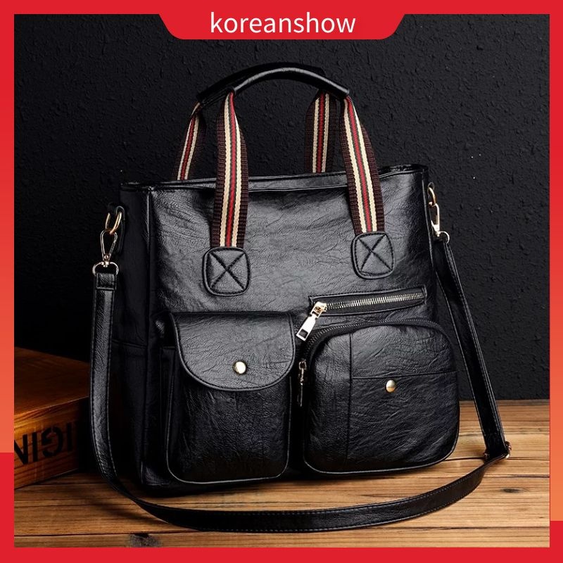 túi tote đeo chéo Túi Xách Da Đeo Vai Phong Cách Cổ Điển-67