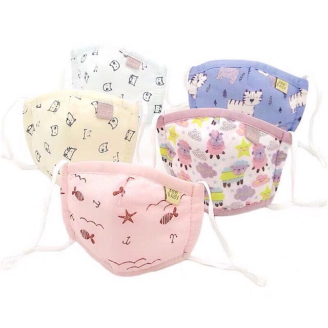 Khẩu Trang Xô 4 Lớp Kèm Túi Zip cho bé