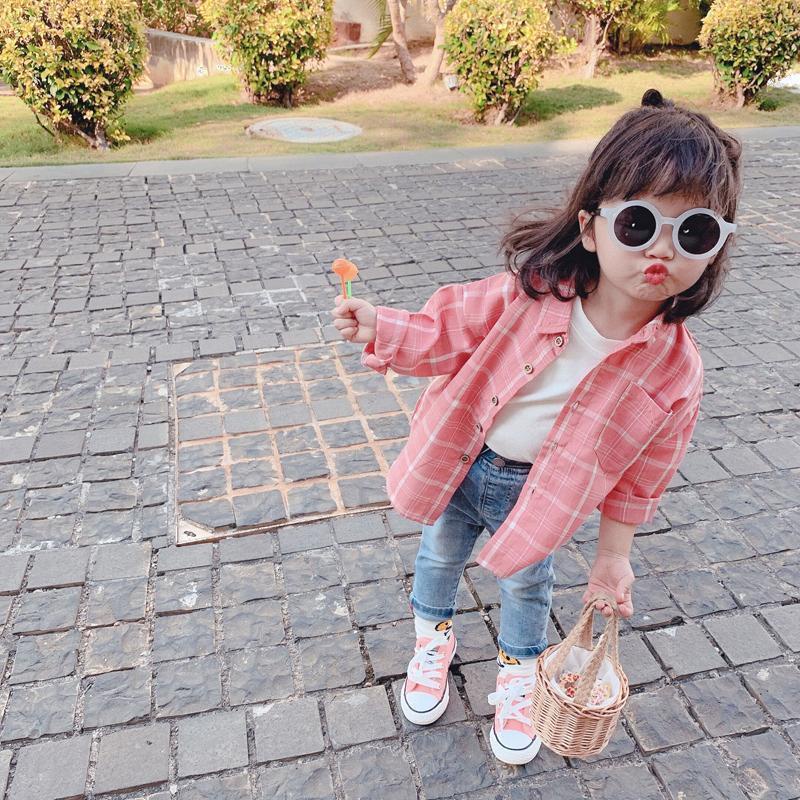 🔥🔥Áo Sơ Mi Cotton Nguyên Chất Tay Dài Phong Cách Phương Tây Thời Trang Xuân Thu Năm 2021 Cho Bé Gái