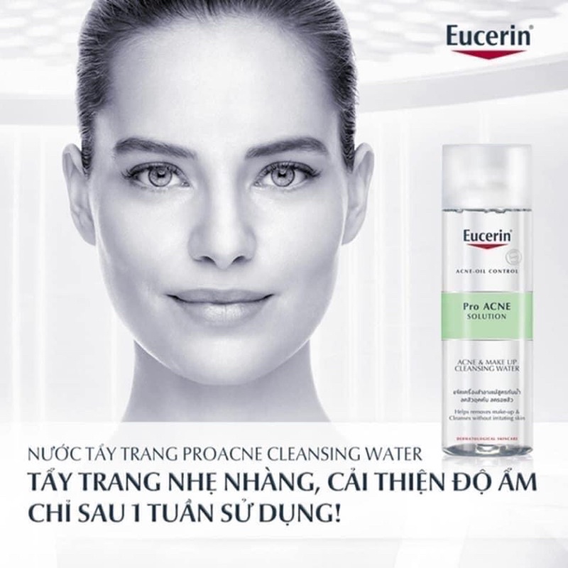 Nước Tẩy Trang Eucerin Chính Hãng Eucerin ProAcne cho da dầu mụn 200ml