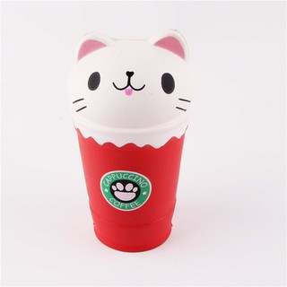 [BÁN LỖ]SquiShy TO-  COFFE MÈO