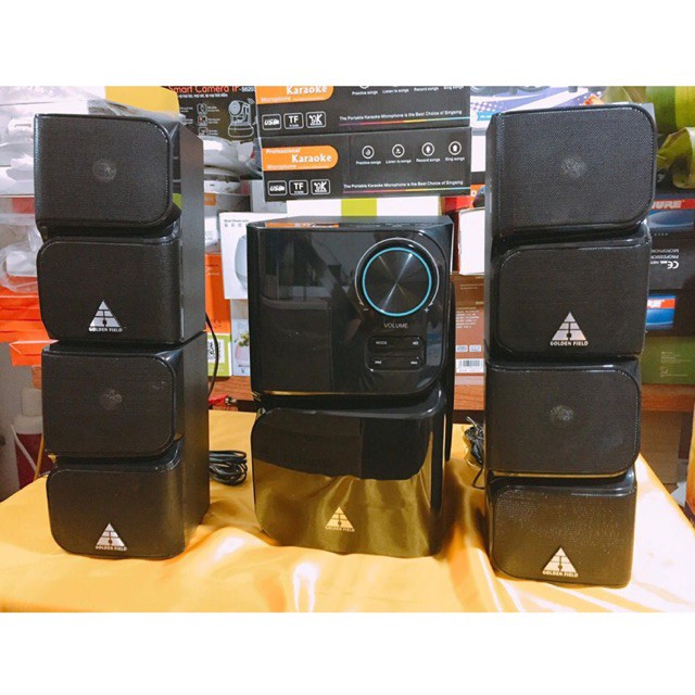 Loa Máy Tính Golden Field H401 4.1 (Đen, USB/SD, Bluetooth, FM, Remote Control)