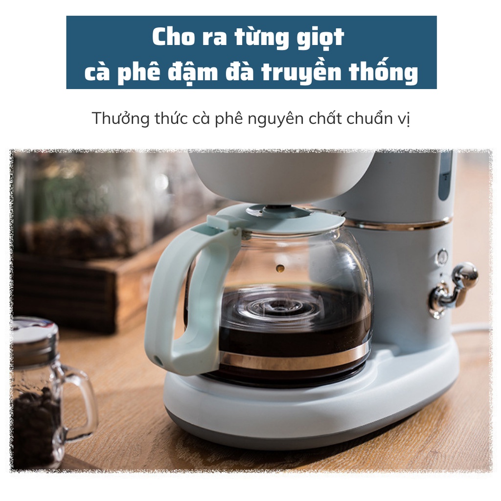 Máy pha cà phê mini Bear KFJ-A06K1 chính hãng máy pha cafe viên nén Espresso tặng kèm 100gr bột café Arabica