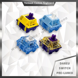 Mua DareU Switch Pre-Lubed | Viloet Gold Tactile 60g | Blue Sky Linear 40g | Màu Đẹp Hiệu Năng Cao | VCK