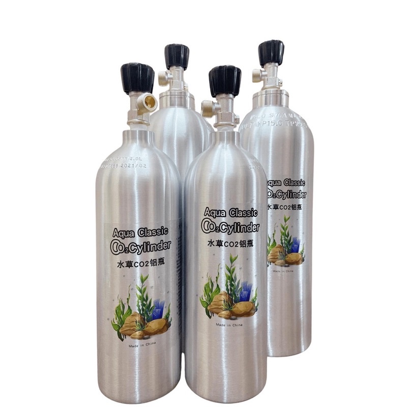Bình Co2 Nhôm TaiWan 1 Lít , 2 Lít