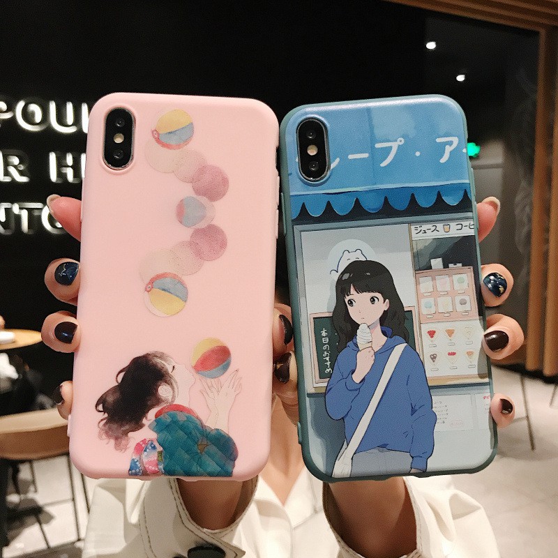 Ốp lưng cho  iphone Kawaii Anime Nhật Bản ip 6 6s 6plus 7 8 plus x xr xs max 11 pro max (a177)