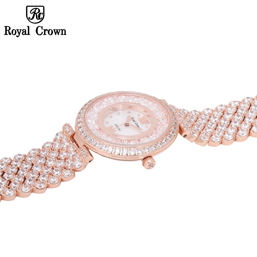 Đồng Hồ Nữ Chính Hãng Royal Crown 2606 Jewerry Rose Gold