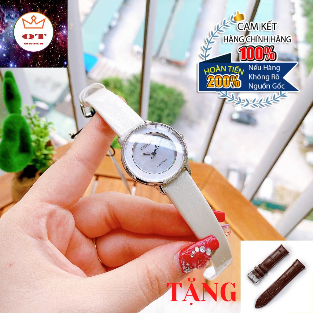 ĐỒNG HỒ NỮ CITIZEN CIRCLE OF TIME EM0381-03D CHÍNH HÃNG Tặng Dây Da Cao Cấp