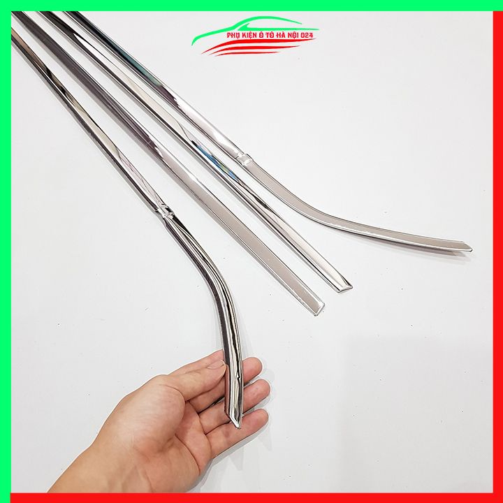 Bộ nẹp viền chân kính inox Attrage 2015-2023