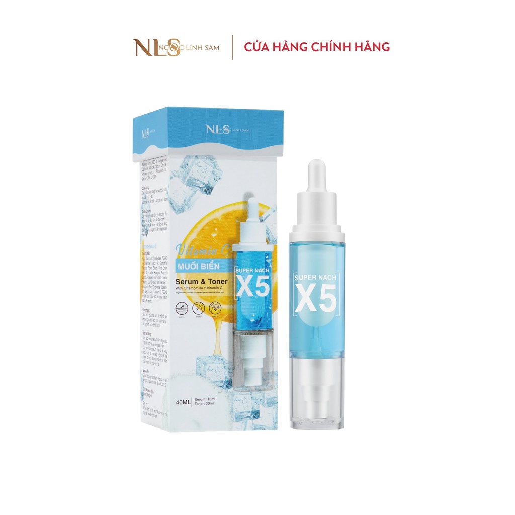 Combo nach SUPER X5 NLS toner, serum khử mùi hôi 40ml Hiền Lê