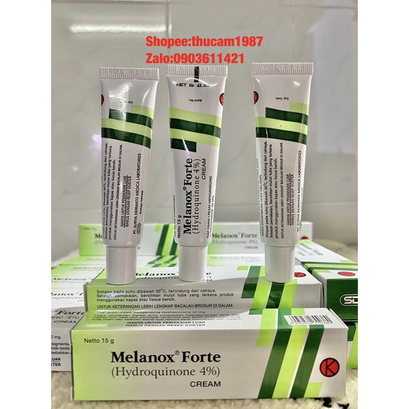 Kem loại bỏ nám ,đồi mồi ,đốm đen,  trắng da, Melanox Forte Hydroquinone4%.