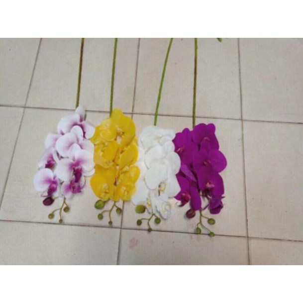 Hoa giả- lan hồ điệp cao su 7 bông