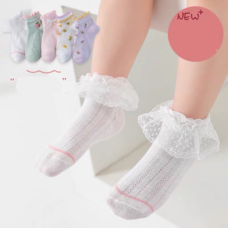 Set 5 Đôi Tất Chân Cho Bé, Tất Bé Trai, Tất Bé Gái, Tất Cao Cổ Co Giãn 4 Chiều Mềm Mại Cho Bé Từ 1 Đến 12 Tuổi