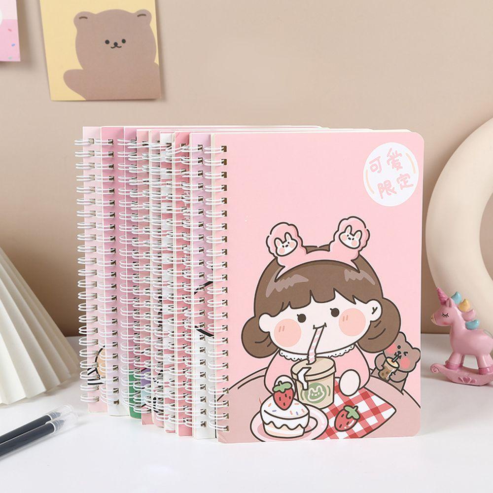 Sổ Ghi Chú A5 Agenda Kế Hoạch Xoắn Ốc Thanh Lịch Dễ Thương Cho Bé Gái