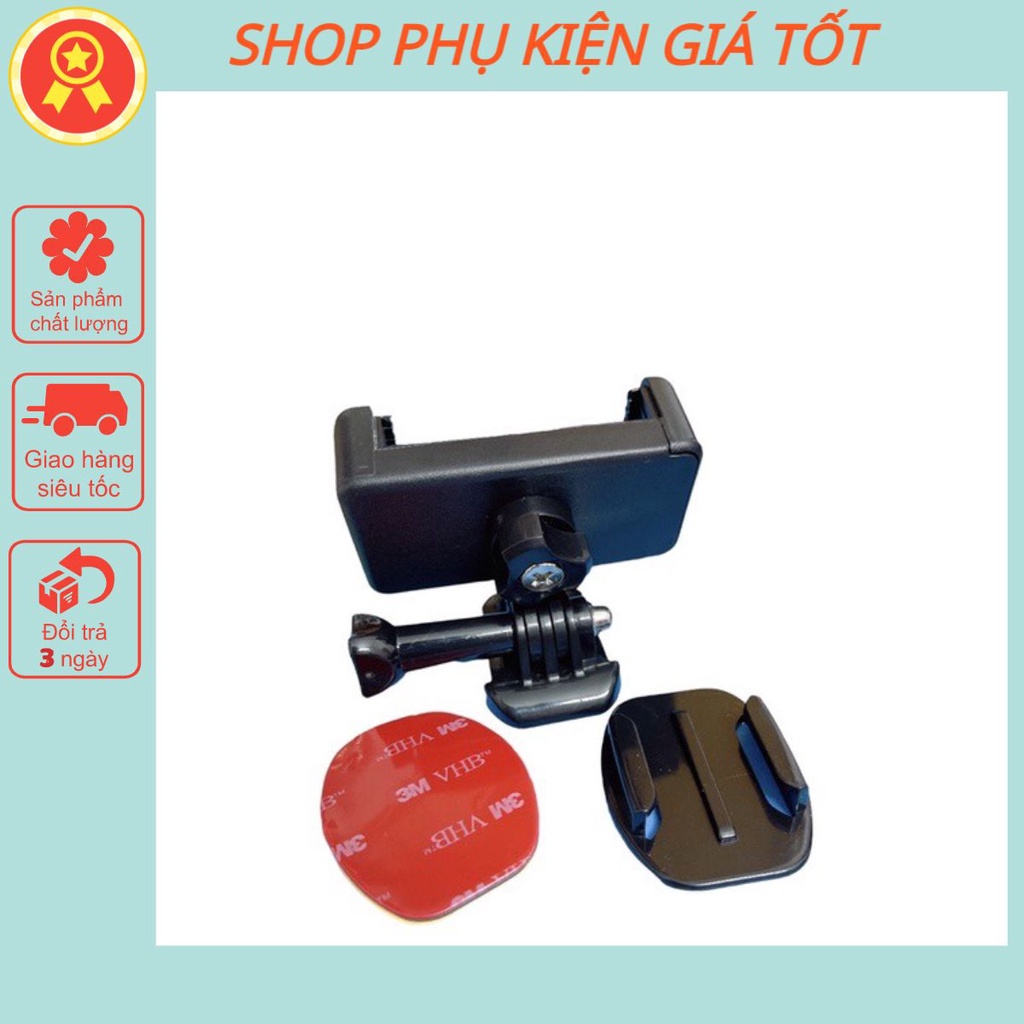 Kẹp - giá đỡ điện thoại dán lên đồng hồ xe máy điều chỉnh hướng nhìn