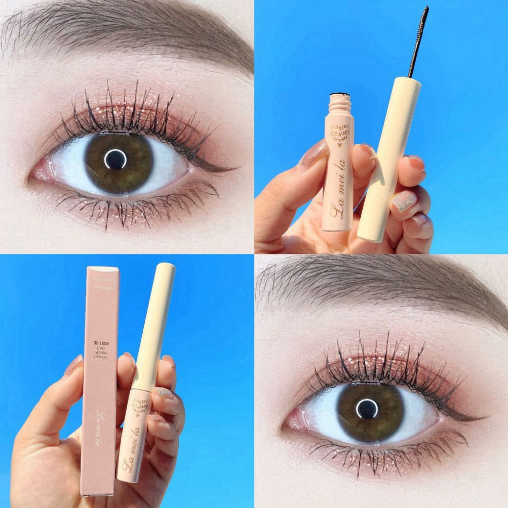 (Có Bán Sỉ) Mascara Siêu Mảnh Tơi Mi Lameila, Chuốt mi cong chống nhòe kháng nước