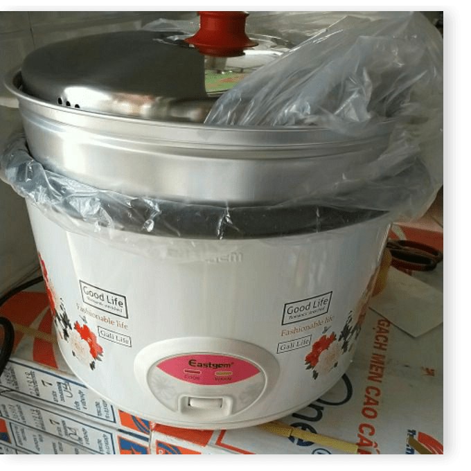 Nồi Cơm Điện Công Nghiệp Eastgem 10 lít - 13 lít Có Xửng Hấp