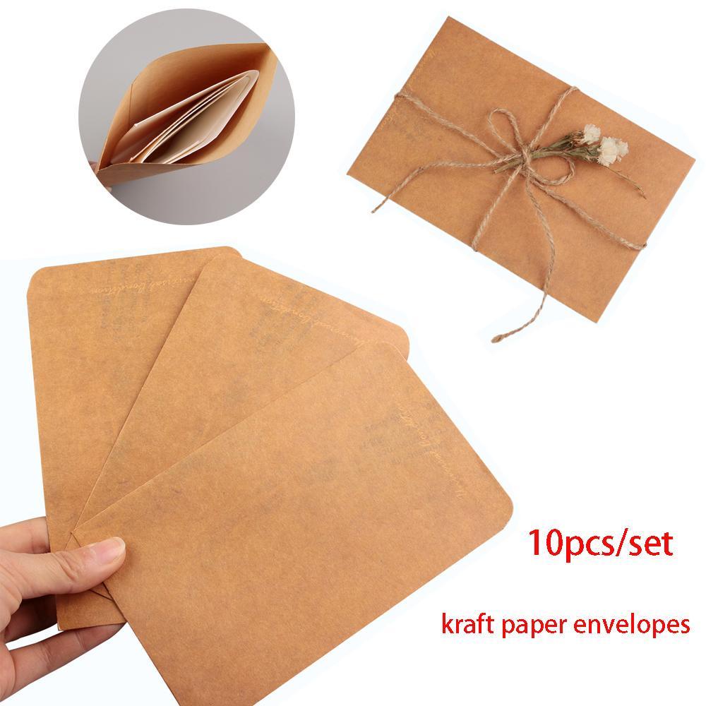 CHOOKEY Set 10 Bìa Thư Văn Phòng Phẩm Tự Làm Độc Đáo Xinh Xắn