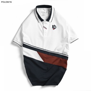 Áo Polo nam cổ bẻ phối CINO vải cá sấu Cotton xuất xịn,chuẩn form, sang trọng - thanh lịch - POLOMAN