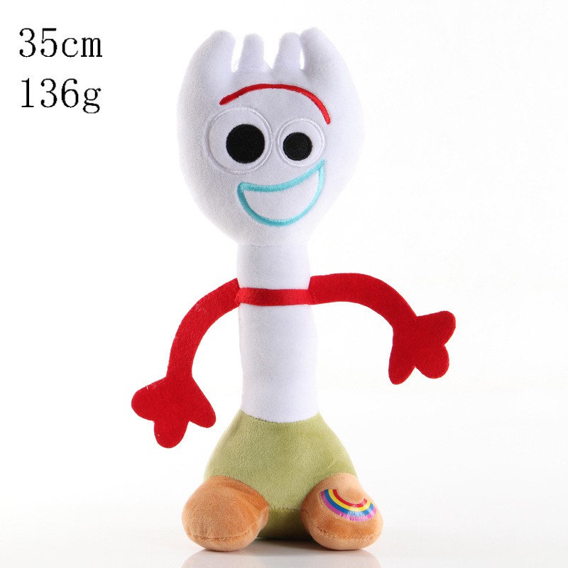 Đồ chơi nhồi bông mềm mại dễ thương hình nhân vật Forky trong Toy Story 4 15-35cm