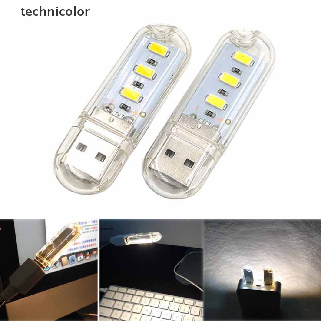 Chip Đèn LED 3 Bóng Mini Sử Dụng Nguồn Điện USB Dùng Khi Đi Cắm Trại