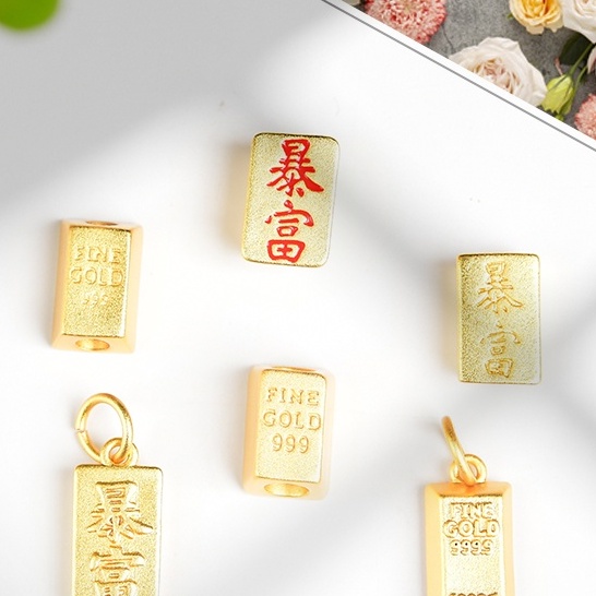 Phụ Kiện Hạt Cườm Xỏ Màu Vàng Đồng Giàu Vàng Kim Handmade Phụ Kiện Làm Trang Sức Dép Nhỏ Giọt Mạnh Mẽ Truyền Thống Không Gây Dị Ứng diy