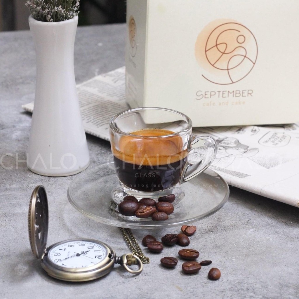 [Made in Thailand] Ly Espresso thủy tinh Ocean Kenya Cup - 70ml - P01642  (Chiếc lẻ)