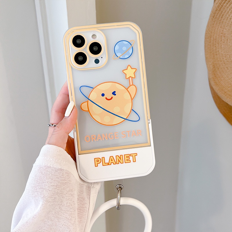 Ốp Điện Thoại In Hoạt Hình Kèm Giá Đỡ Cho iphone 14 / 13Pro 12 / xs / 6 / 7 / 8PLUS