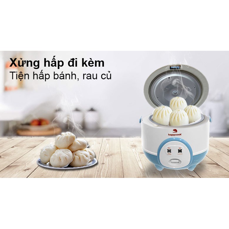 [Mã ELHADEV giảm 4% đơn 300K] Nồi Cơm Điện Happycook 0.6 lít HC-60