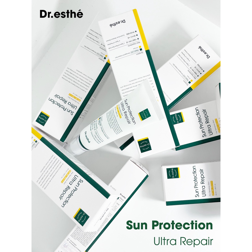 Kem Chống Nắng Phổ Rộng Dr.Esthé Sun Protection Ultra Repair Phục Hồi Da Nhạy Cảm, Sau Lăn Kim, Laser