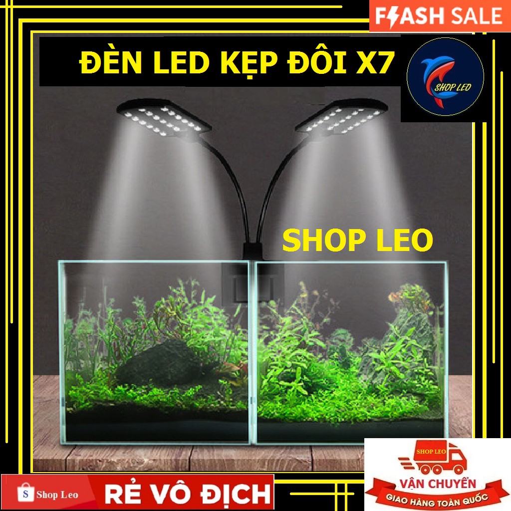 ĐÈN LED KẸP BỂ CÁ X7 - ĐÈN LED KẸP GIÁ RẺ NHẤT- ĐÈN HỒ THỦY SINH - HỒ CÁ CẢNH