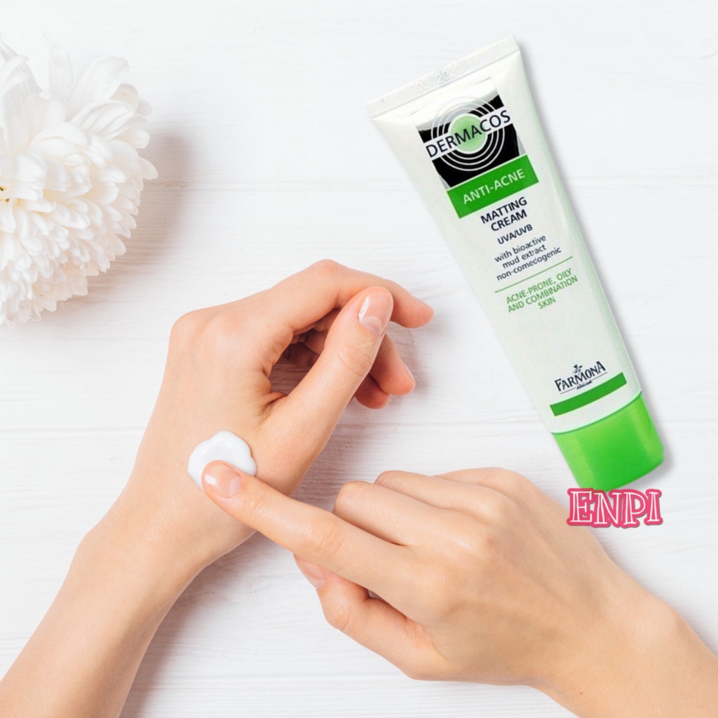 Kem dưỡng giảm mụn bóng nhờn Farmona Dermacos Anti Acne Matting Cream
