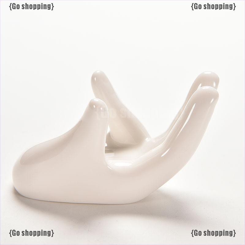 Giá đỡ gốm sứ Ocarina hình bàn tay độc đáo trang trí nội thất
