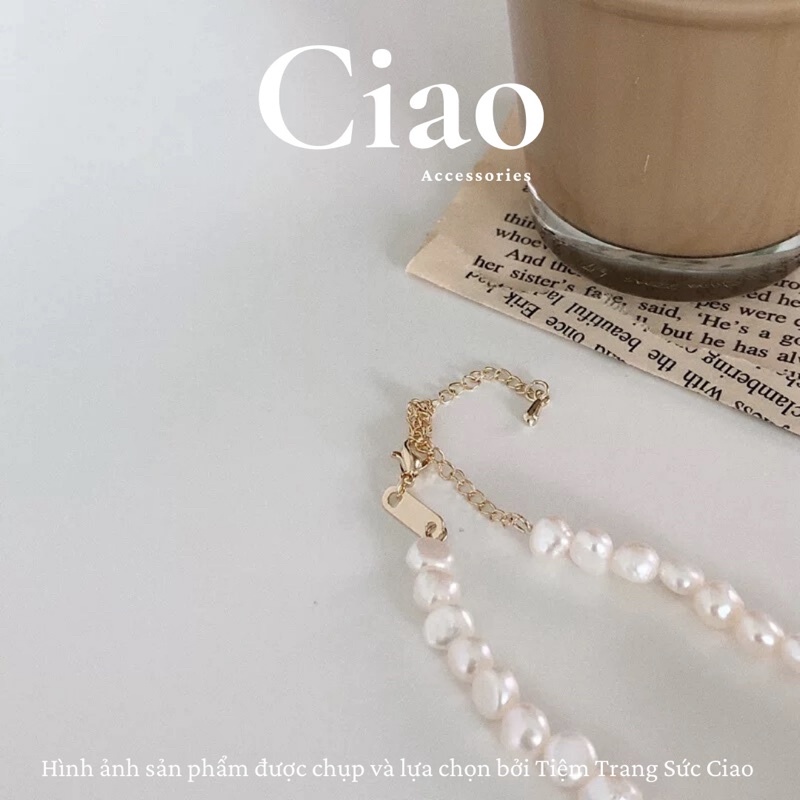 [LUXURY] Dây chuyền/ Vòng cổ chuỗi hạt trai nước ngọt thiết kế sang trọng tinh tế Nereid Ciao