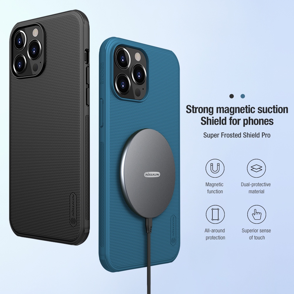 Ốp Điện Thoại Nillkin Bằng Nhựa Cứng Từ Tính Mặt Nhám Cho Apple iPhone 13 Pro Max / 13Pro / 13 Mini