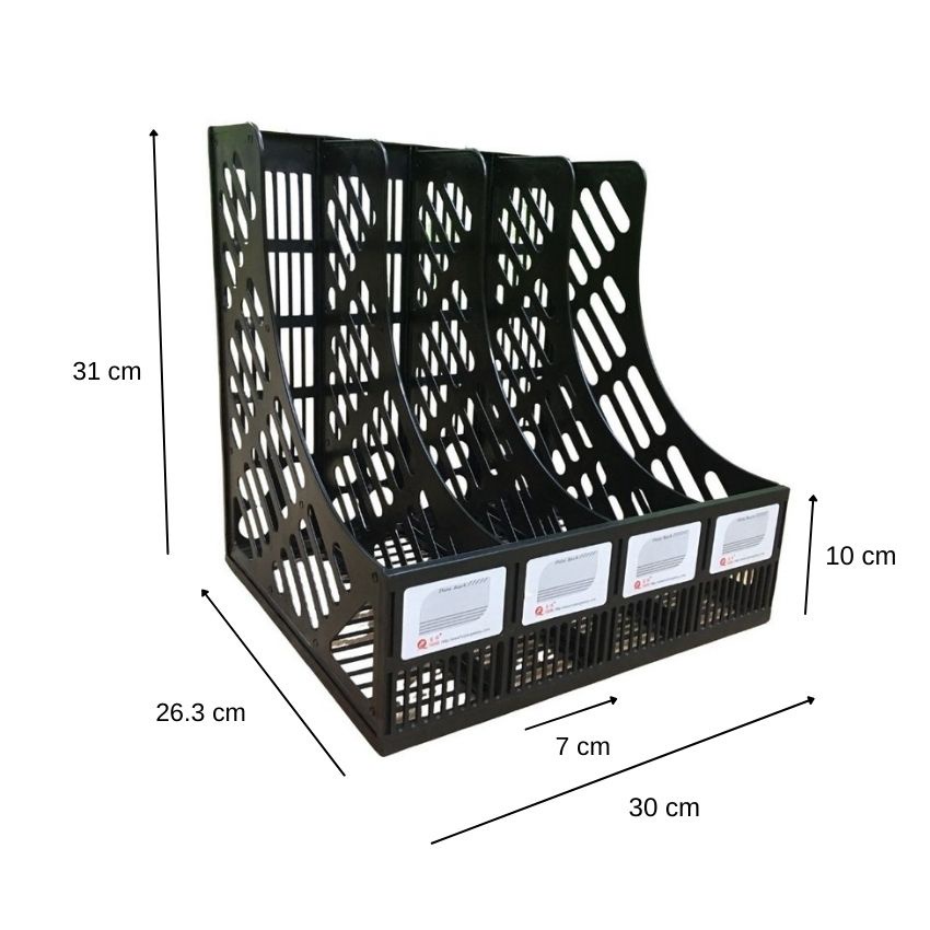 Khay đựng tài liệu văn phòng A4 4 ngăn DecorMe FQ  để bàn học lưu trữ sách vở văn phòng phẩm