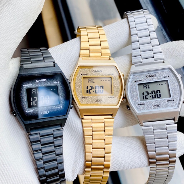 Đồng hồ điện tử nam nữ dây thép Casio B640 Galaxy