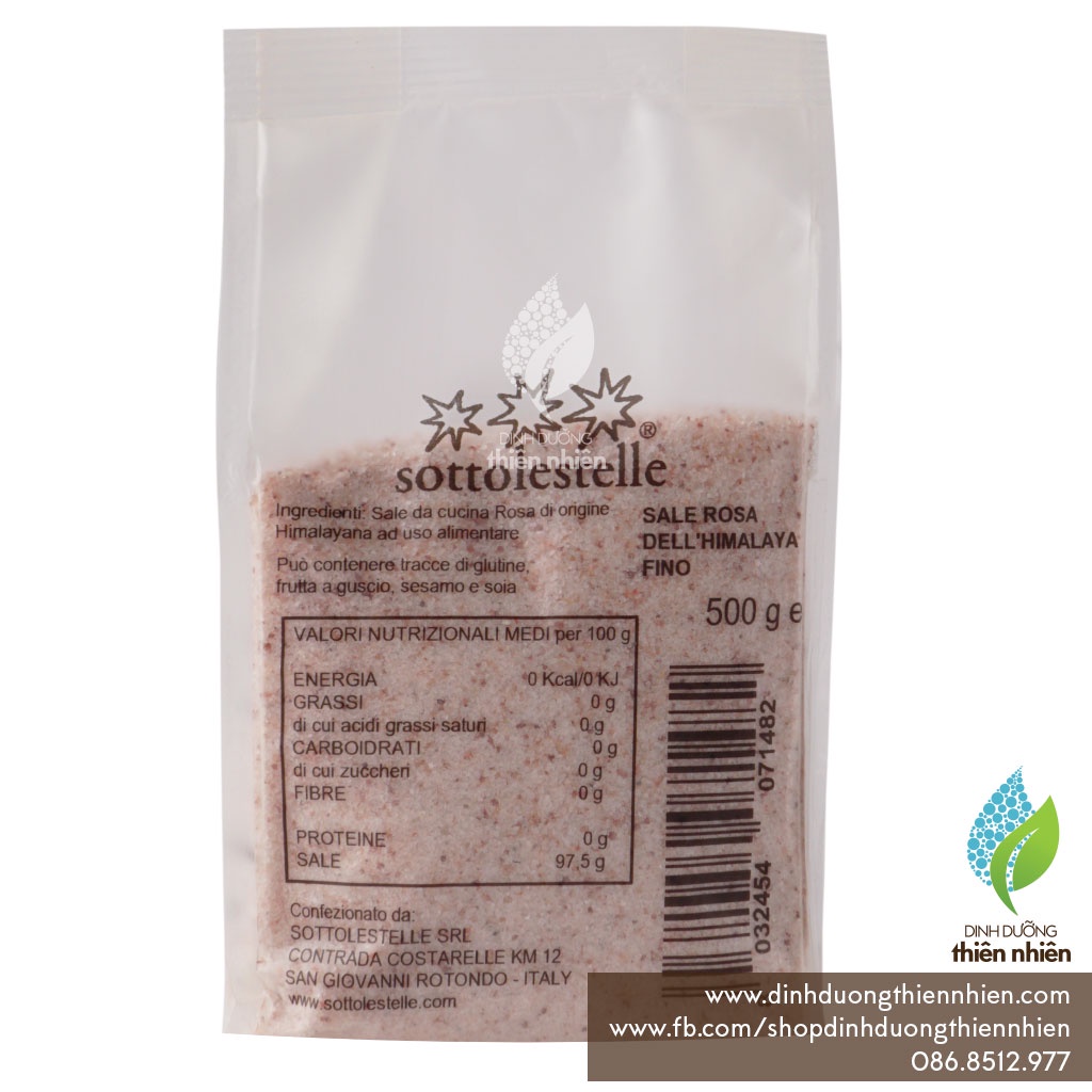 Muối Hồng Himalaya Sottolestelle Pink Salt, 500g