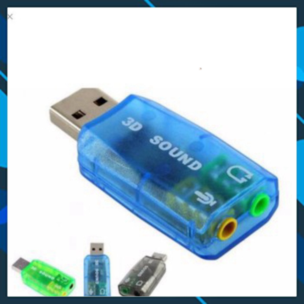 [ HÀNG CHẤT LƯỢNG] USB Ra Sound 2 Lỗ Chuẩn 2.1 Âm Thanh 3D/ USB SOUND 3D 5.1 - GIÁ TÔT NHẤT