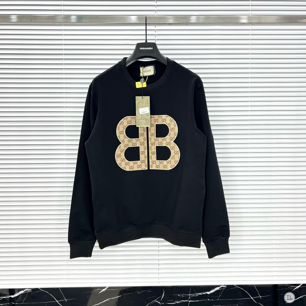 Áo Nỉ Dài Tay Nam Nữ In Chữ BB, Áo Sweater Thu Đông - AK38