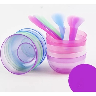 Bộ Bát + Thìa trộn pha màu MINI