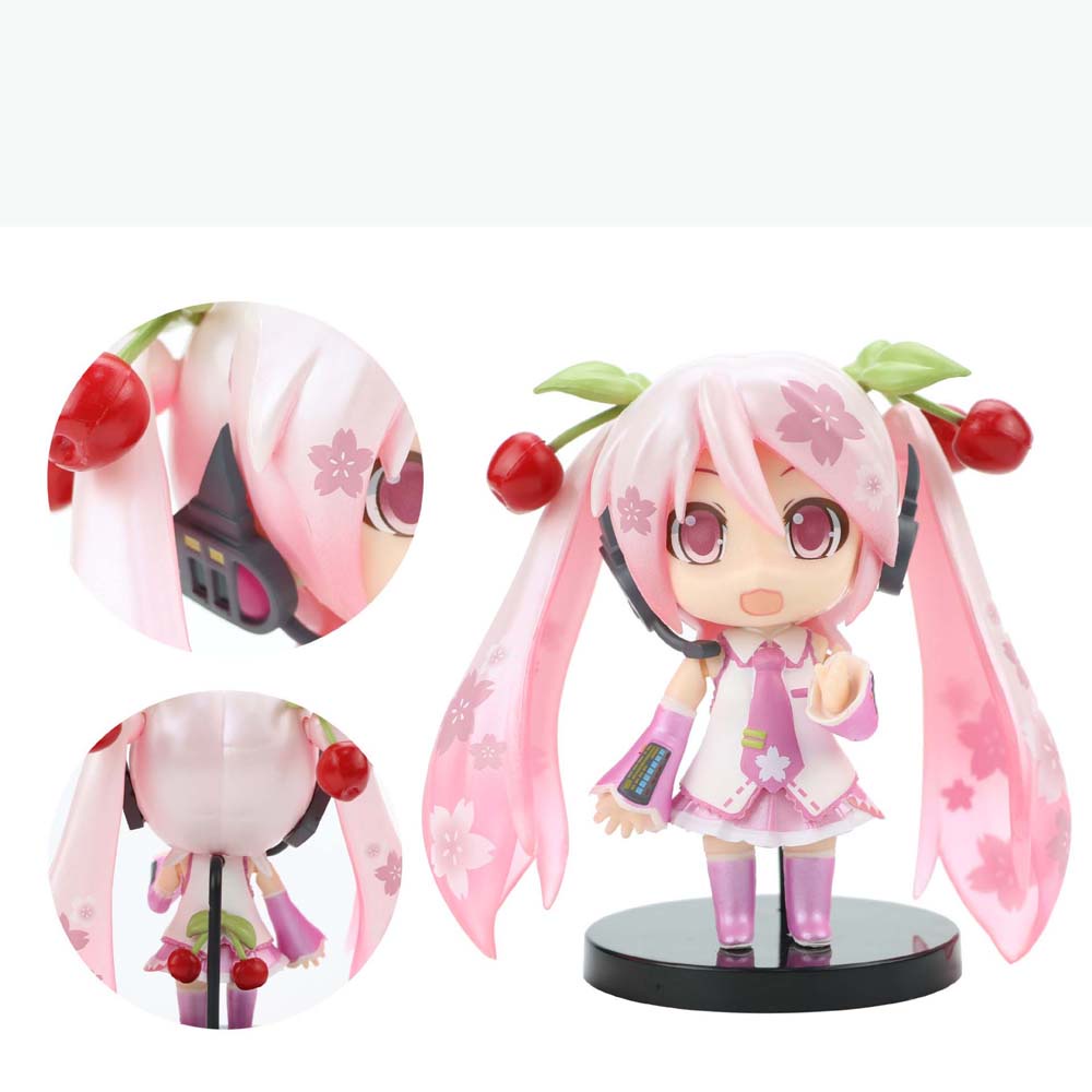 Mô hình đồ chơi hình nhân vật Hatsune Miku dễ thương 10cm
