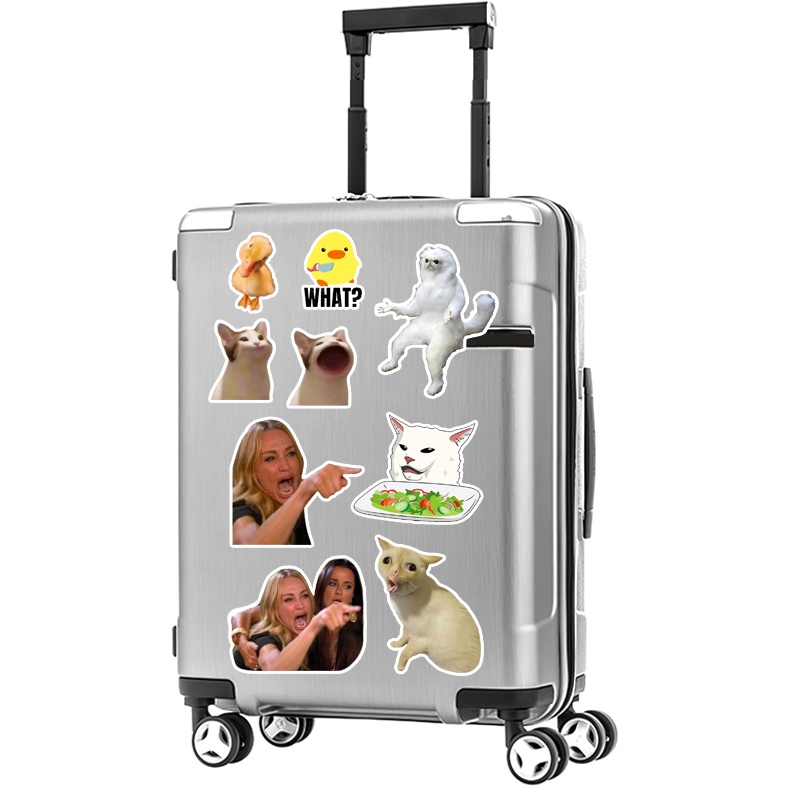 Sticker Meme Vui Nhộn - Sticker Meme Mèo Ếch Xanh Pepe Ricardo Milos | STK113 | Hình Dán Mũ Bảo Hiểm Điện Thoại Laptop