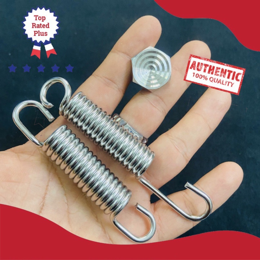 {INOX SÁNG BÓNG} BỘ SƯU TẬP LÒ XO INOX CHỐNG NGHIÊNG VÀ CHỐNG ĐỨNG KÈM ỐC CHÂN CHỐNG CHO CÁC DÒNG XE HONDA