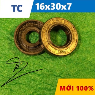 Phớt chặn dầu tc 16x30x7 ( phớt dầu / chắn dầu / lò xo / phớt ben / oil seal tc 16*30*7)