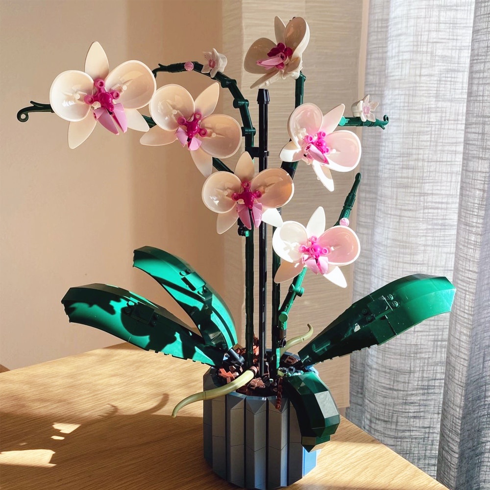 Đồ chơi Lắp ráp Mô hình 1031 hoa phong lan Flowers Bouquet Botanical Butterfly Orchid Fit 10311