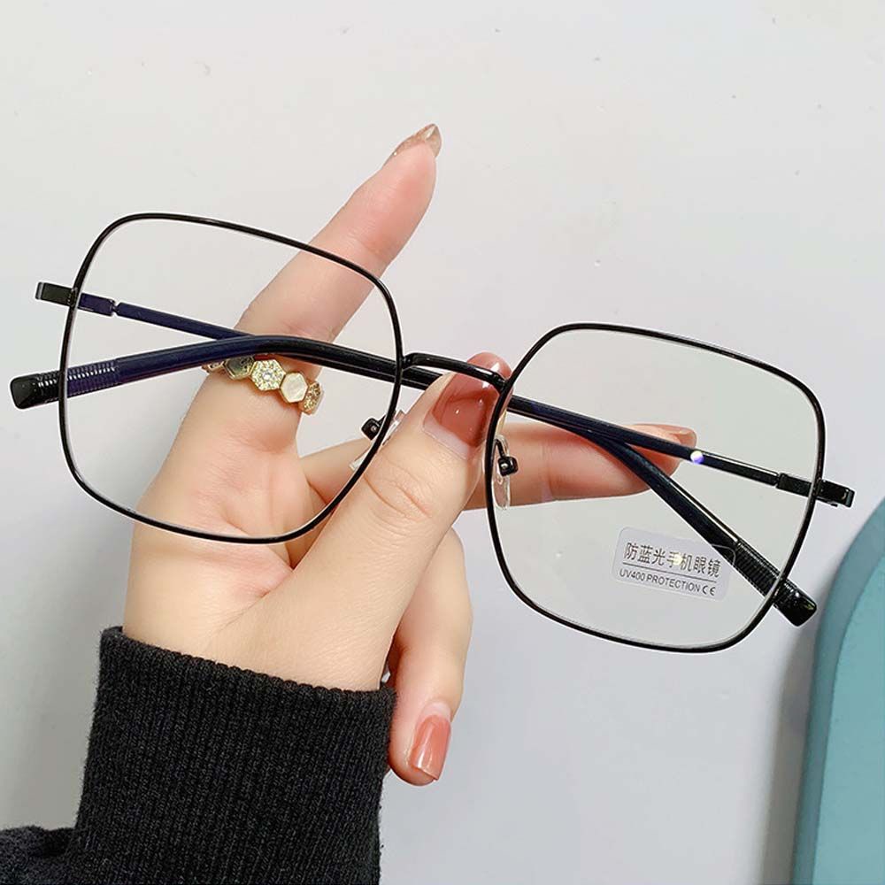 Mắt kính gọng vuông lớn trong suốt chống ánh sáng xanh phong cách cổ điển BACK2LIFE