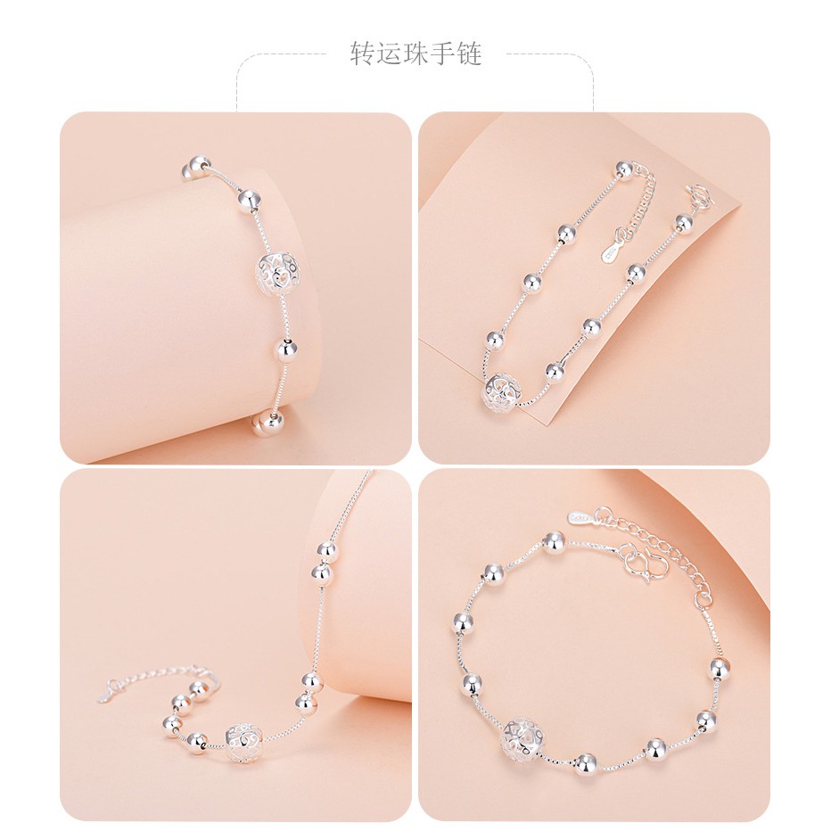 Vòng Đeo Tay Bạc 925 20cm 50 Kiểu Dáng Thời Trang Hàn Quốc Cho Nữ