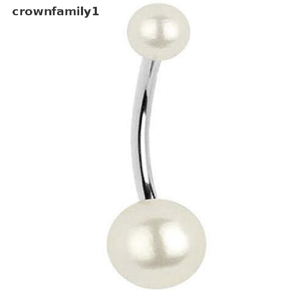 [crownfamily1] 4 Khuyên Rốn Đính Hạt Cườm 14G