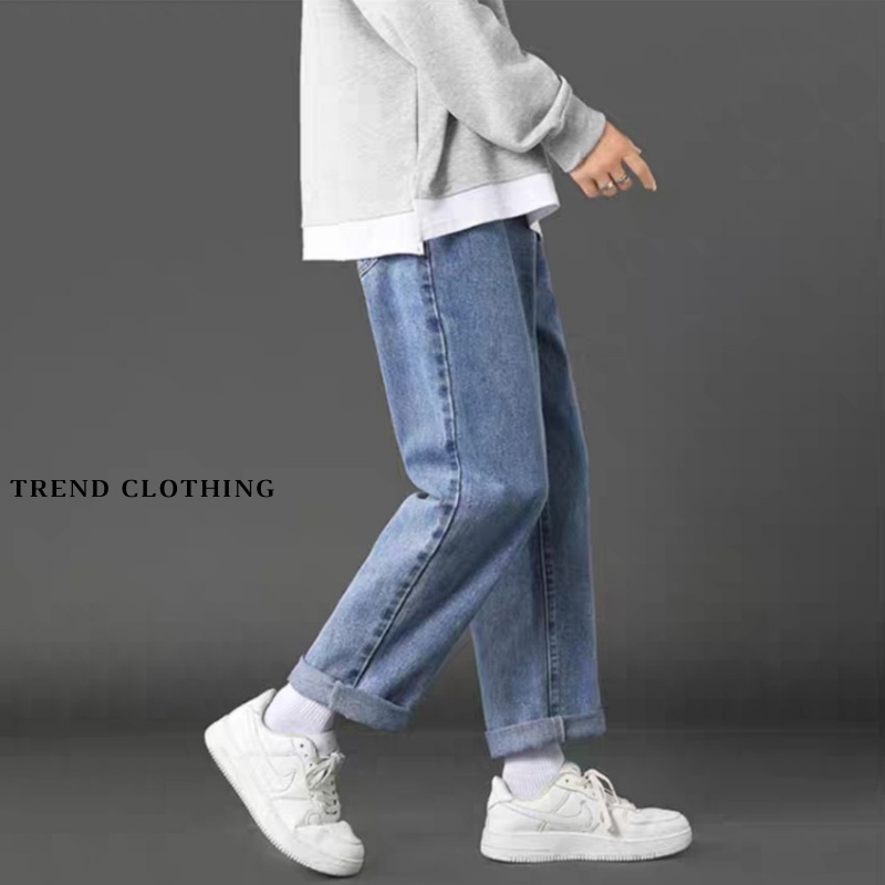 Quần Jean Nam - Nữ Quần Jeans Baggy  Ống Xuông Rộng Style Hàn Quốc 2022-Trend Clothing!